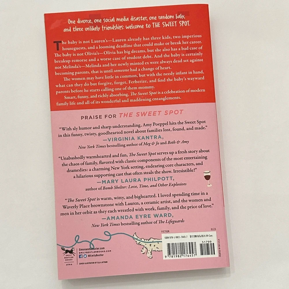 The Sweet Spot by Amy Poeppel Paperback Book Fiction Romance Humor Book Tok